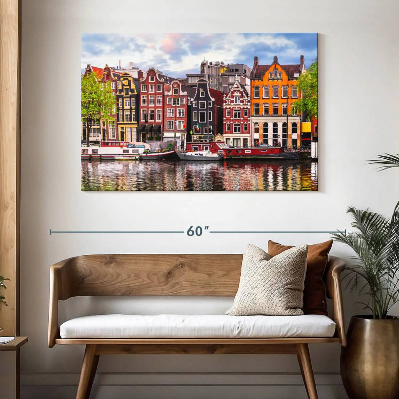 Maisons de canal Nicci Amsterdam, H 32 po x l 48 po