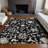 Machine Washable Indoor/Outdoor Xhevrie Black Rug-231977849