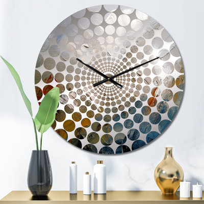 Lynetta - Abstract Painting Wall Clock