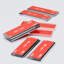 4x 50 mm Clear Acrylic Flexible Hinges, Self-Adhesive, No Glue Required