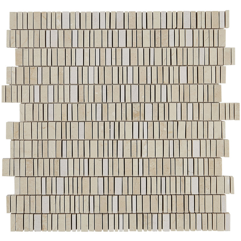 Stone Mosaics 12" x 12" Natural Stone Field Tile in Crema Marfil Classico