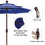 Parasol de marché 9 pi Kasia-39993634
