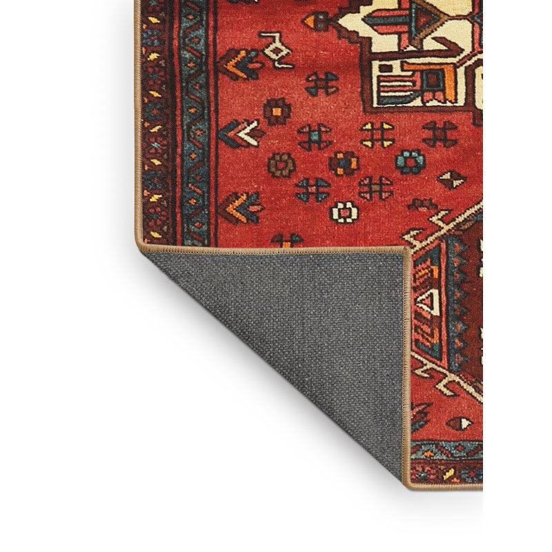Tapis rouge à motif sud-ouest, Rectangle 5 pi x 7 pi