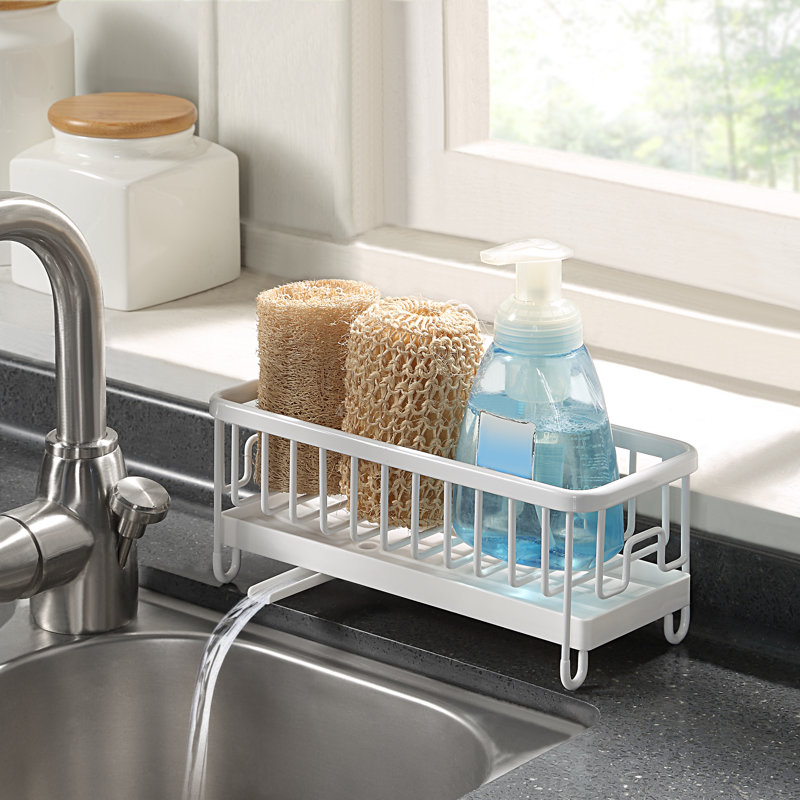Aluminum Sink Holder, White