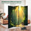 6 Panels Folding Screen Room Divider Royal Jungle Forest Sunlight Ancient Trees Hanging Vines Forest Canvas Screen Room Separator Freestanding Protective Wall Divider Privacy Partition-133751154-133751152