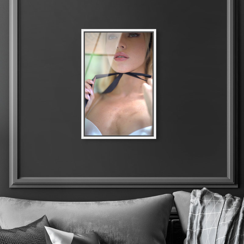 Yours Forever Canvas Fashion Print by Oliver Gal, 25"H x 17"W, Silver Frame