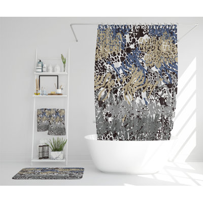 Neomie Polyester Shower Curtain Set