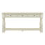 Console de 63 po de long avec tiroirs et tablette pour le vestibule, le couloir et le salon (blanc antique, SKU ANCIEN: WF314993AAK)-124443399