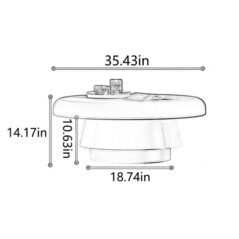 Advanced creative multi-functional tea table