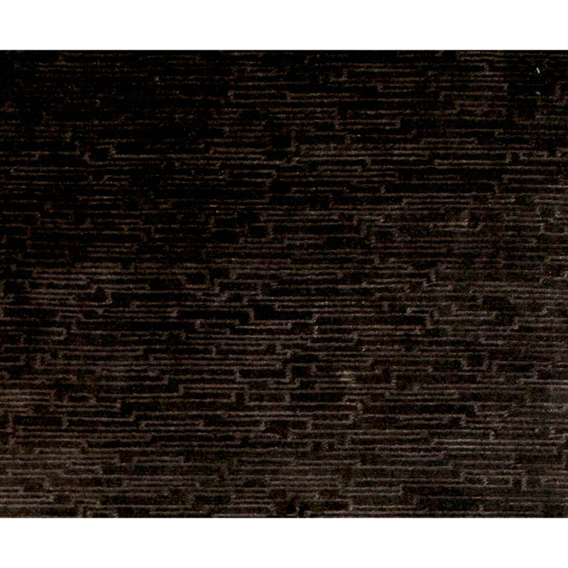 Tapis brun noué à la main de haute qualité, Rectangle 6 pi x 9 pi