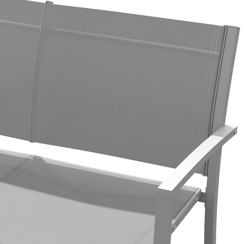 Ensemble de conversation de terrasse pour 4 personnes, Gray