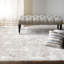 Carrera Damask Handmade Tufted Wool Stone Area Rug-16772683