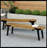 Mirandah Wood Outdoor Bench