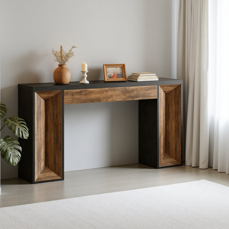 Dual-Tone Design Console Table,Sofa Table,Modern Entryway Table