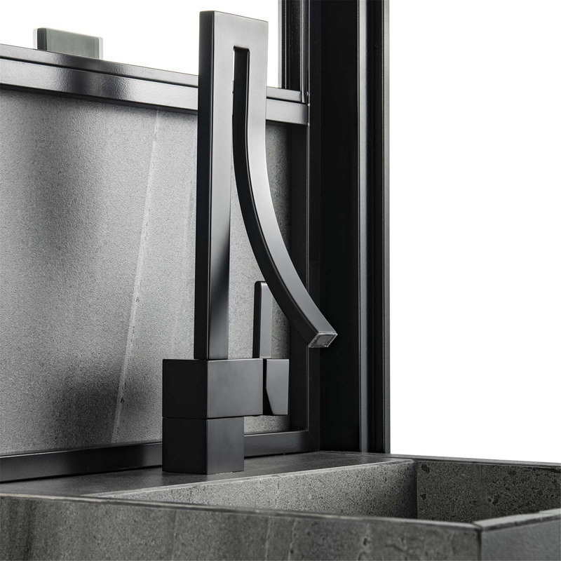 Single-handle Bathroom Faucet, Matte Black