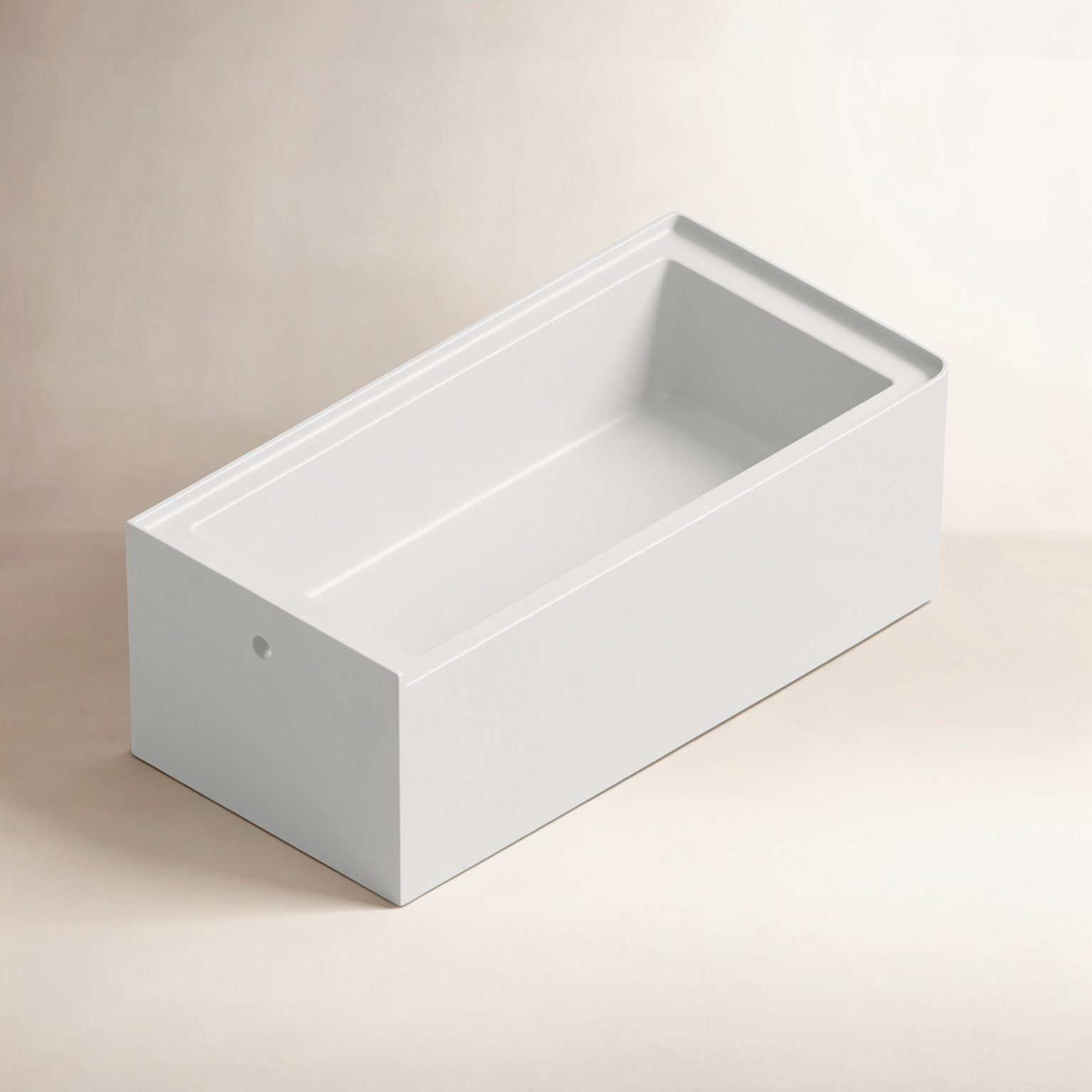 Aqua Eden 60" Rectangular Alcove Bathtub, Left Hand