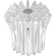 Avalon Tub And Shower 1 Piece Faucet Knob P-P Marquis Replacement Handles With 3 Piece Button Set Of Hot, Cold, Diverter, Clear Acrylic Finish.