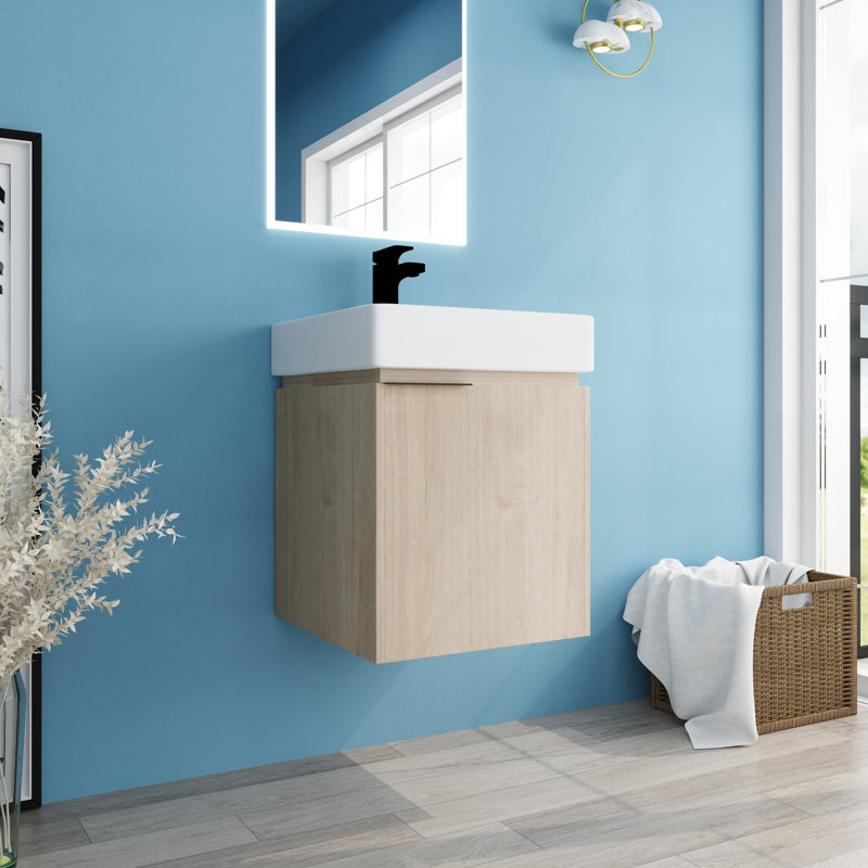 Morandi 18'' Single Bathroom Vanity with Ceramic Top