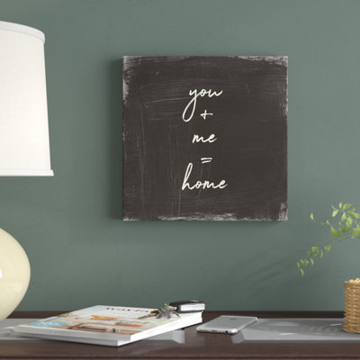 «My Home Inspiration I», impression d'art textuel sur toile sans cadre