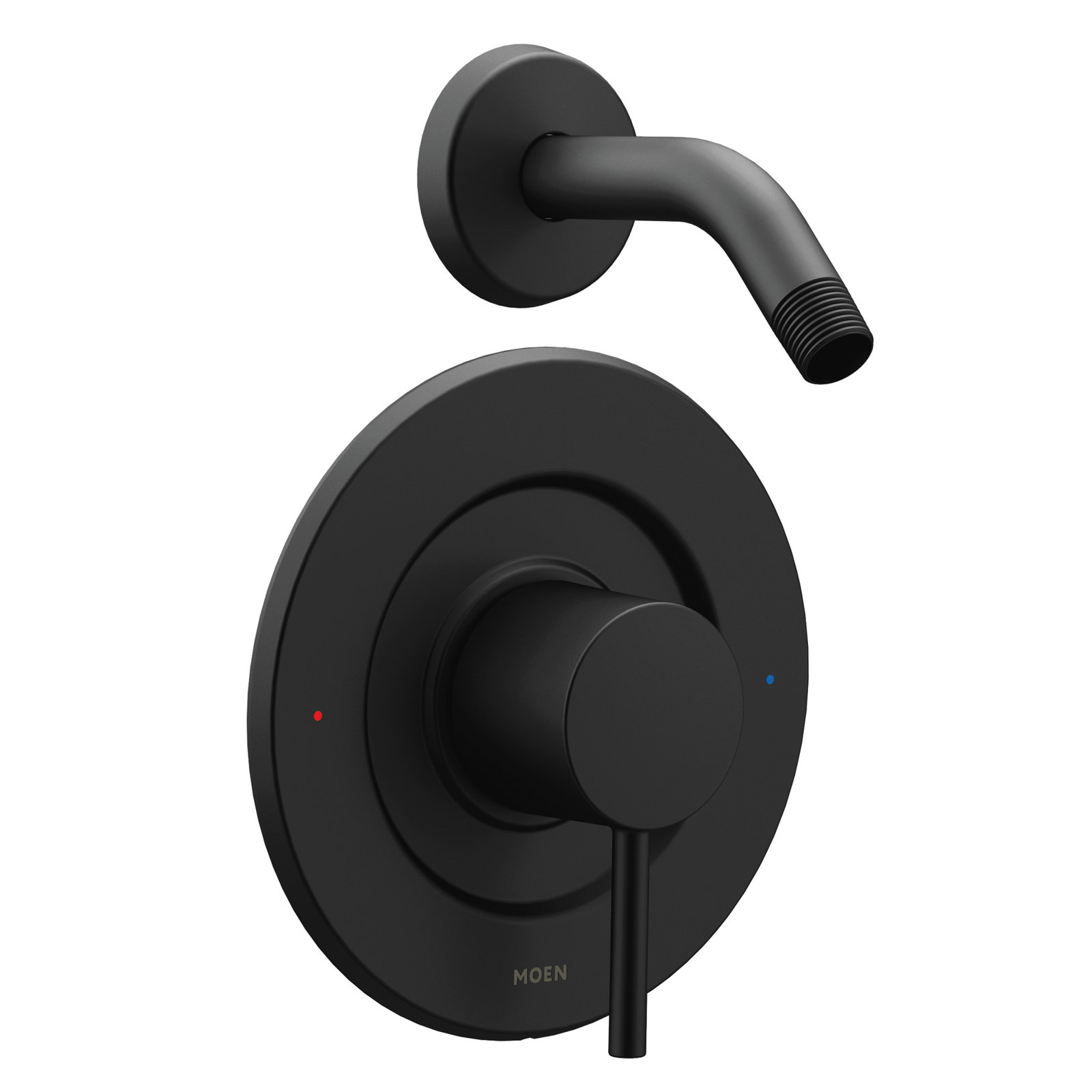 Align Posi-Temp Shower Arm with Valve Trim, Matte Black