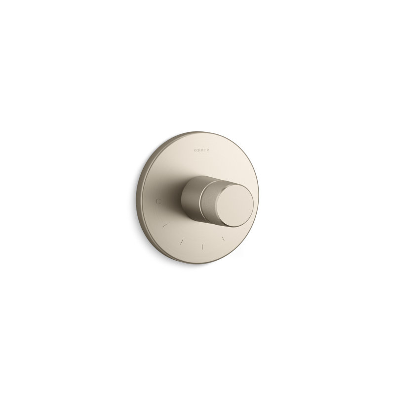 Components Thermostatic Valve Trim With Oyl Handle, Vibrant Brushed Bronze