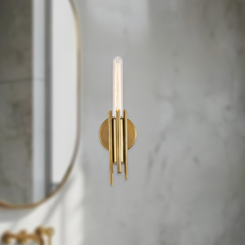 Torres 1 - Light Bath Sconce, Vintage Brass