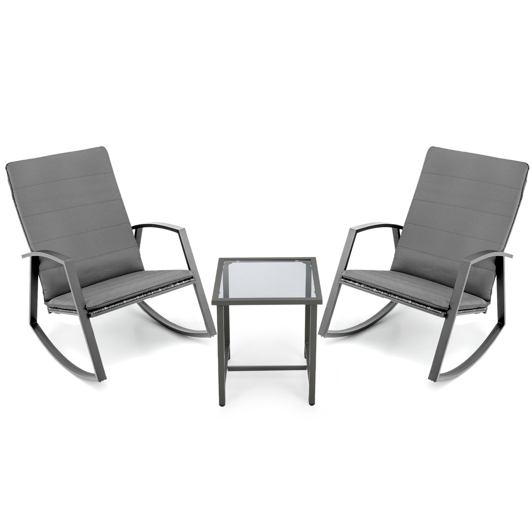 Ambika Square 3 - Piece 2 - Person 43Cm L Bistro Set