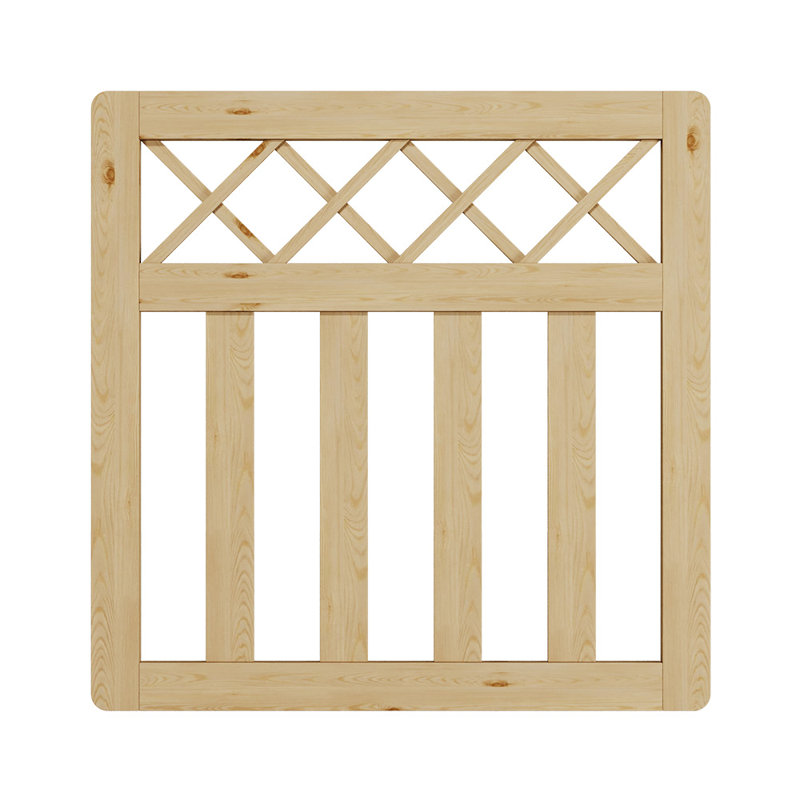 Towanna Wood Gate, 7.6 ft. H x 7.6 ft. W, Natural