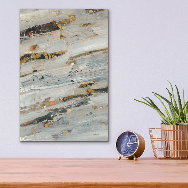 Art mural en verre Wrought Studio ™ «Lots Of Layers 2» par Albena Hristova, H 16 po x l 12 po x P 0,13 po