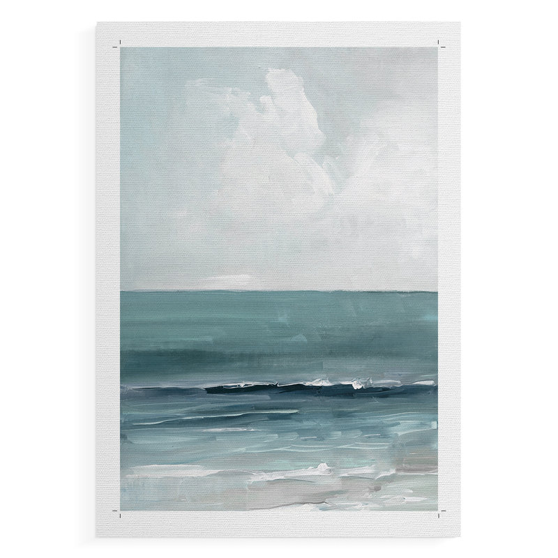 Bleu sarcelle I - impression sur toile seulement - non encadrée, H 27 po x l 18 po