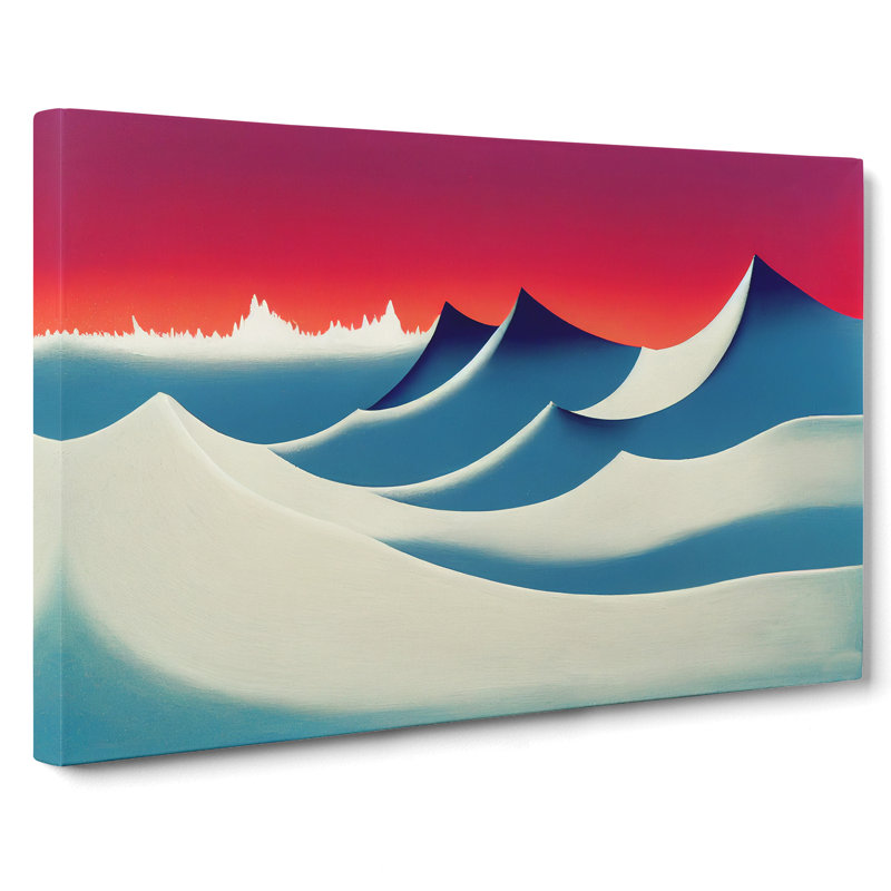 Angelical Mountain Abstract - Wrapped Canvas, 50cm H x 76cm W x 3cm D