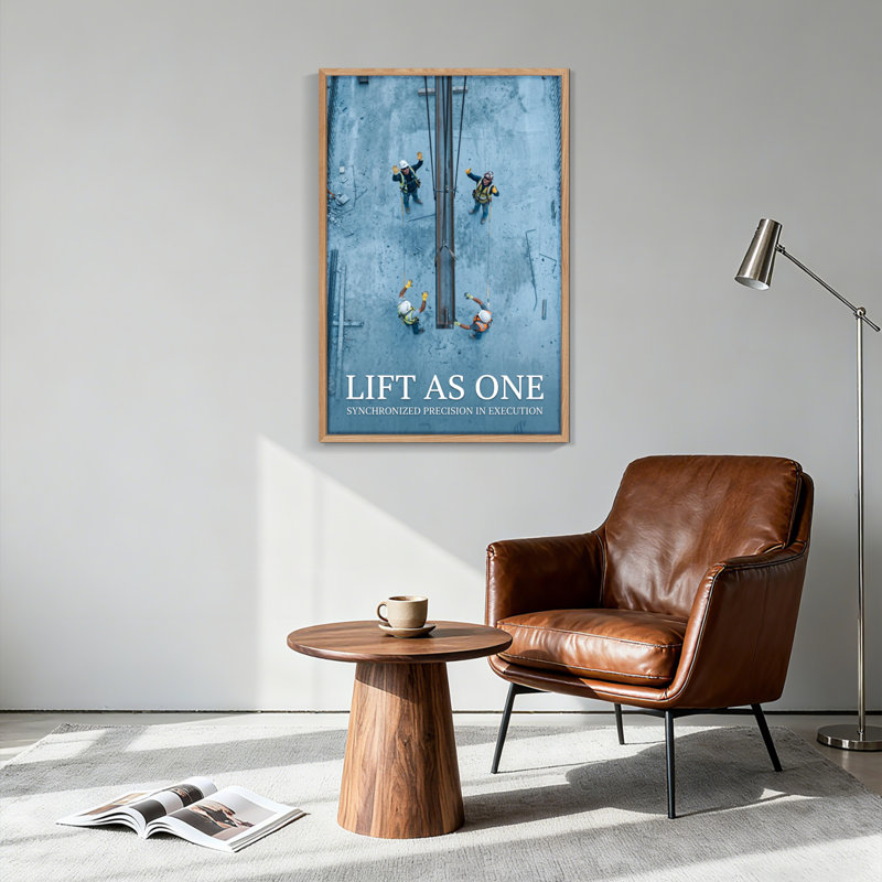 "Lift as One", ensemble de 1 reproduction d'art sur toile, H 36 po x l 24 po, Naturel