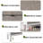 Shoe Storage Cabinet With 4 Flip Drawers, Farmhouse Fluted Shoe Organizer With Metal Legs-2090192756