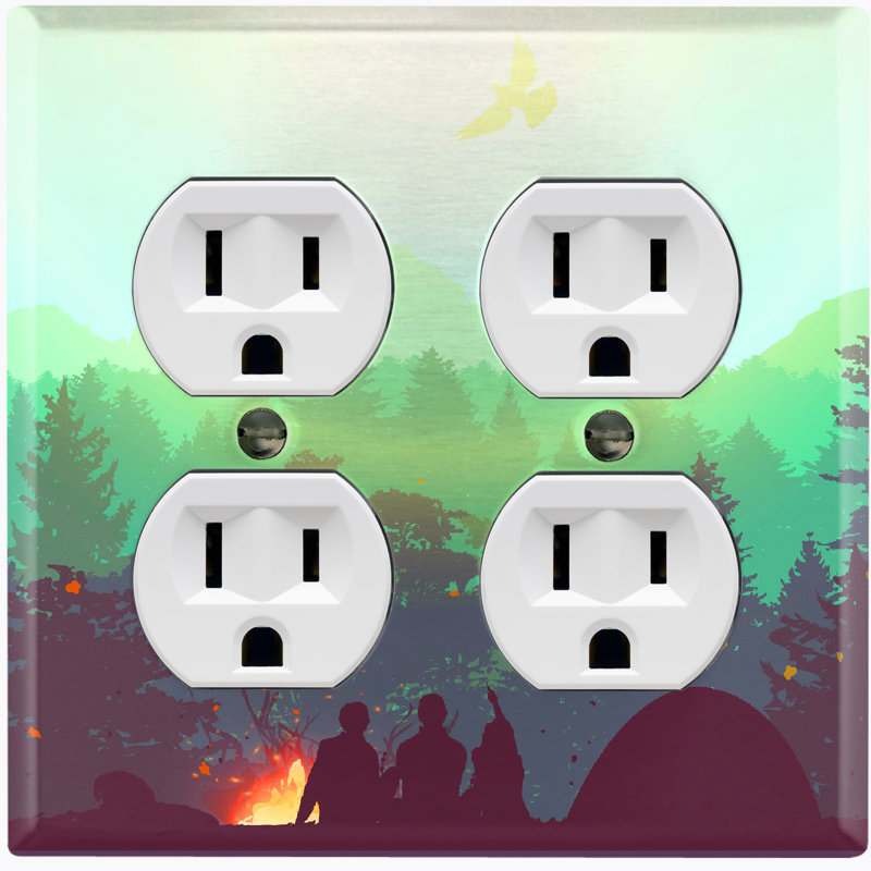 Plaque murale standard Campfire Green Sky
