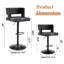 Tabouret de bar ajustable en similicuir-857817563