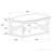 2-Shelf Glass Top Coffee Table
