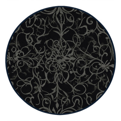 Tapis noir Elegance