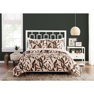 Leaves 100% Cotton Reversible Duvet Cover -  Makers Collective, A032920BKJES