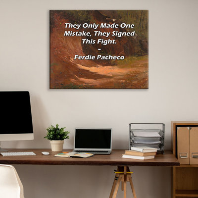 Astoria Grand Gallery Wrapped Canvas By Ferdie Pacheco: "They Only Made One Mistake, They Signed This