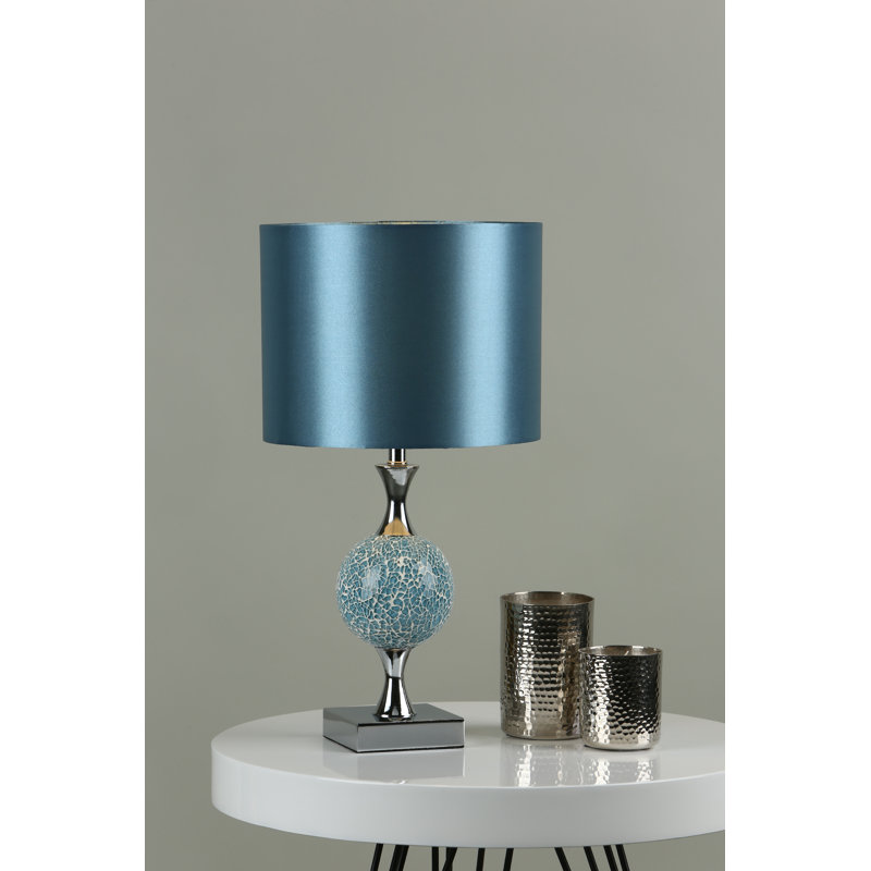 Coral Metal Table Lamp, Blue