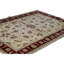 Tapis beige / vin de haute qualité noué à la main