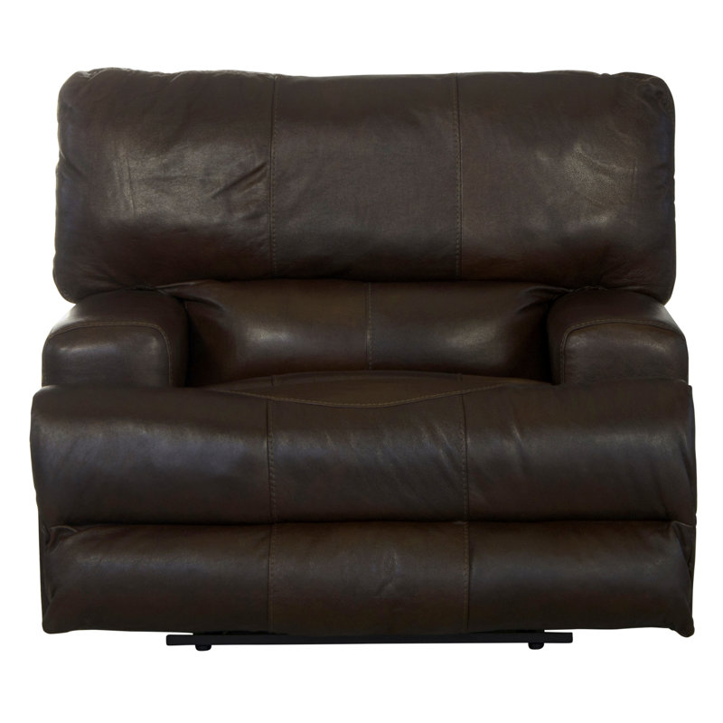 Fauteuil inclinable électrique Anjuman, Cuir véritable chocolat, Électrique, Oui