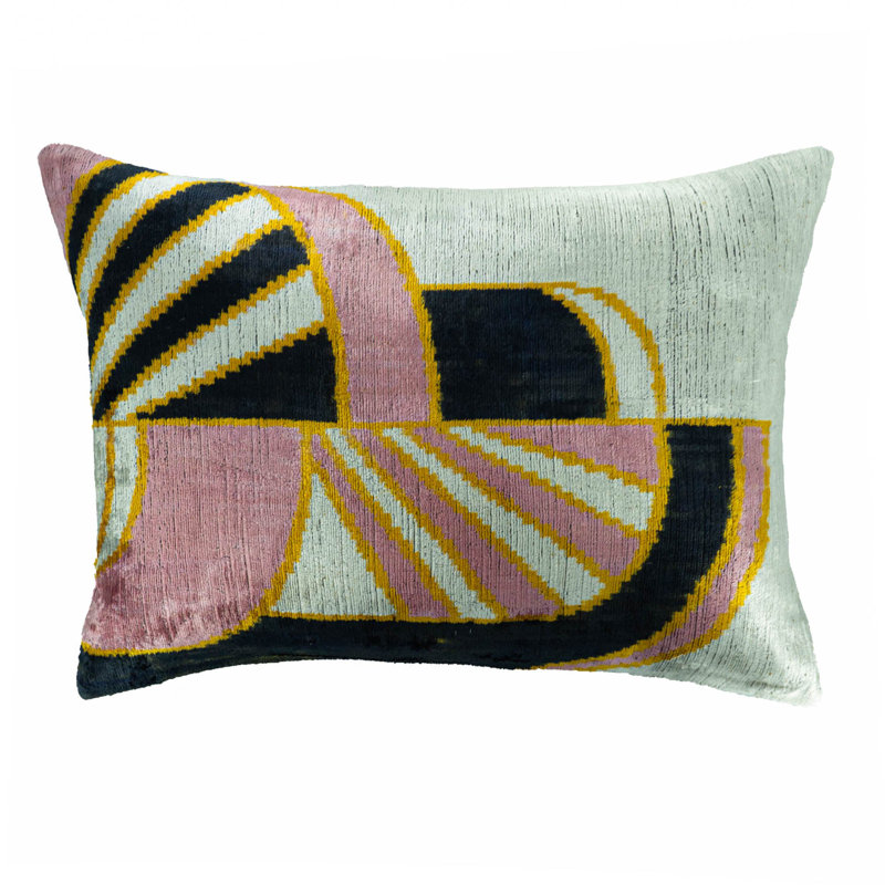 Ikat Silk Reversible Pillow Cover