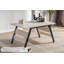 Table basse ovale avec rangement caché en noir mat