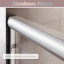 Porte de douche coulissante 60 po x 72 po ELEGANT, verre trempé transparent de 8 mm pour la salle de bain, nickel brossé-107134497