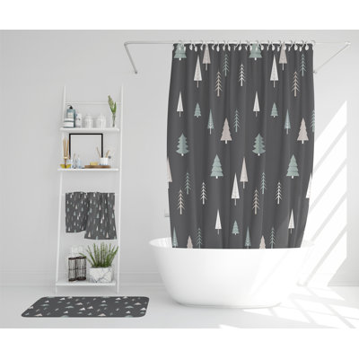 Lugenia Polyester Shower Curtain Set
