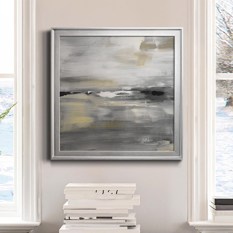 Morning Mirage - Reproduction d'art sur toile encadrée, H 22,5 po x l 22,5 po x P 1,5 po, Argent