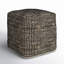 0H Leather And Jute Pouf-2020789383