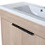 Meuble-lavabo autoportant de 36 pouces avec lavabo en résine et 2 portes d'armoire à fermeture en douceur-125514831