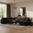 Itala Velvet U-Shaped Sectional Reversible-94482567